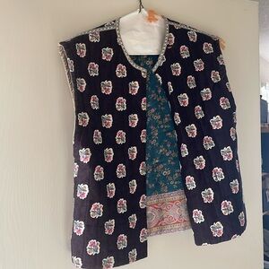 Réversible vintage quilted vest